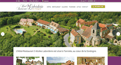Desktop Screenshot of hotel-laborderie.com